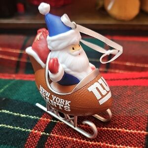 New York Giants Santa Christmas Tree Ornament Hallmark